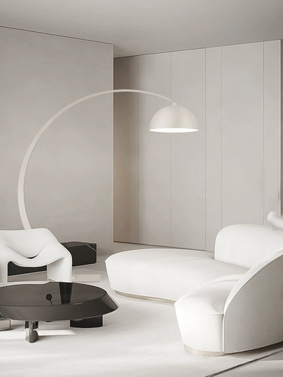 Торшер, белый, Awersa 210*170, светодиодный, Е27, металл, ПММА