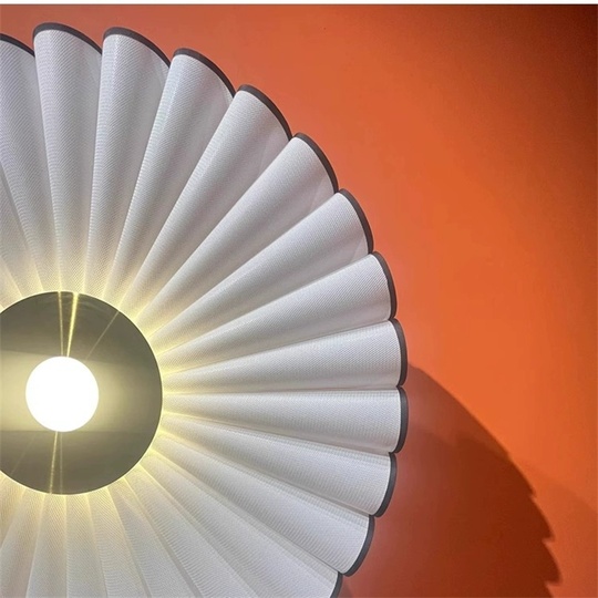 Торшер, белый, золото, Random White 75*175, LED, металл, ткань