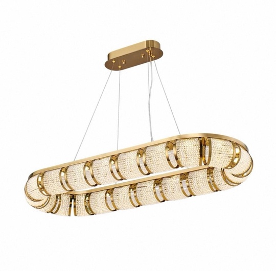 Люстра подвесная, медная Elytrix, металл, 120*40 см, 10 см, LED