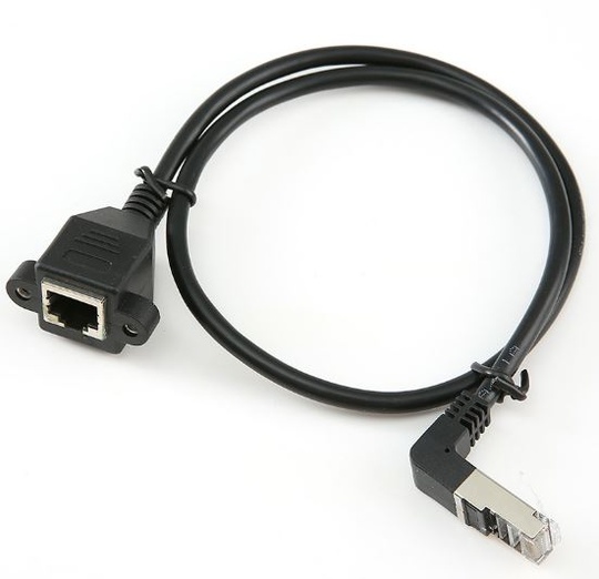 Кабель RJ45 AM - RJ45 AF Cat.5 90 гр(1 м)