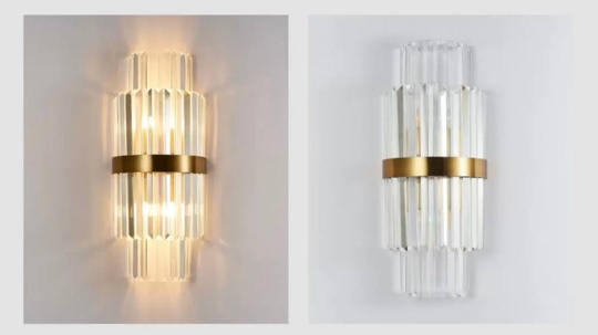 Настенный светильник GLADYS, Бра 23*55, золотой, металл, Е14.