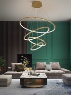 Люстра подвесная, медь, ПММА, OTTO 30*40*60*80 металл, LED.