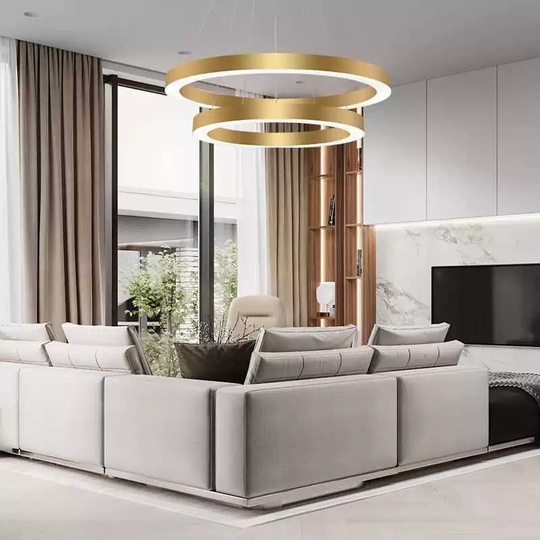 Люстра подвесная, медь, ПММА, ELLIOT 60*80 металл, LED.