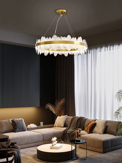 Люстра подвесная, медный, стекло, STUNNING 50*15, металл, LED.