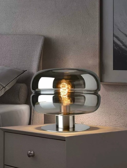 Настольная лампа LYO 28*30, дымчатый пепел