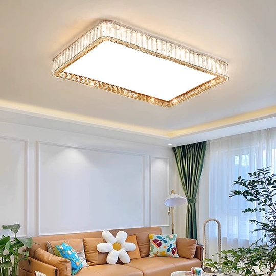 Потолочный светильник, хром, кристалл, IGGY 110*70 металл, LED.