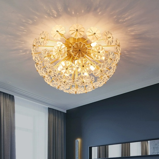 Люстра подвесная, медь, стекло, GUNER 60*35, металл, Е14.