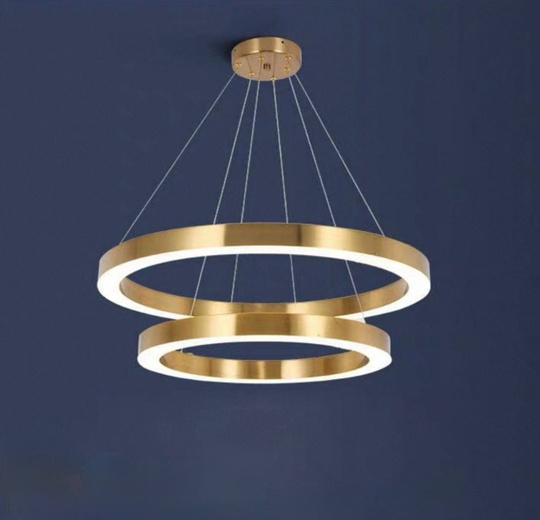 Люстра подвесная, медь, ПММА, ELLIOT 40*60 металл, LED.