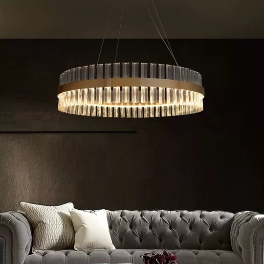 Люстра подвесная, медный, стекло, DECORATIVE 100*18, металл, LED.