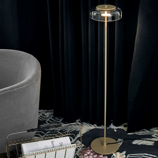 Торшер золото Glint, 23*23*120 см, LED, металл, 10 Вт