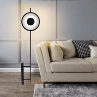 Торшер черный Elixar, 33*170 см, LED, мрамор, 5 Вт