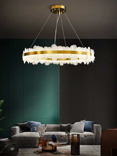 Люстра подвесная, медный, стекло, STUNNING 40*15, металл, LED.