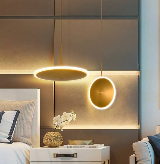 Светильник потолочный, золотой, Evoris, металл, 30*20 см, светодиодная, LED