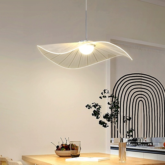 Люстра подвесная, серебро, ПММА, BENWICK 60*20, металл, LED.