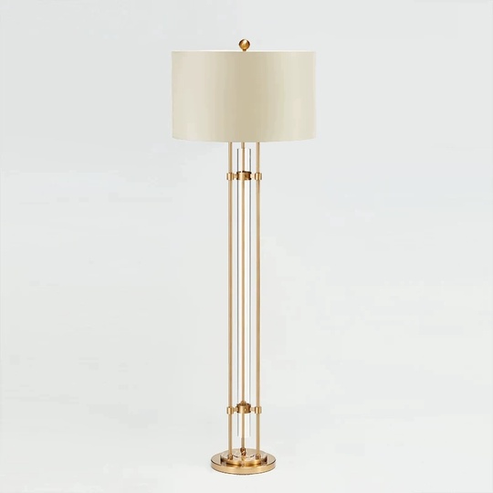 Торшер золото Virelo, 45*165 см, светодиодный, Е27, металл, 15 Вт