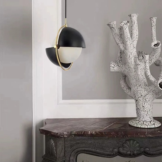 Люстра черная Orvinti, металл, 38*40 см, Е27