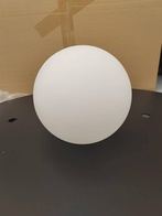 Плафон для торшера - NIM, диаметр 20 см, белый матовый, стекло