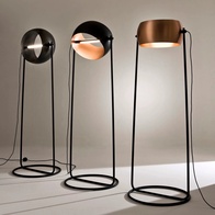 Торшер, черный, золото, Daya 50*150, LED, металл