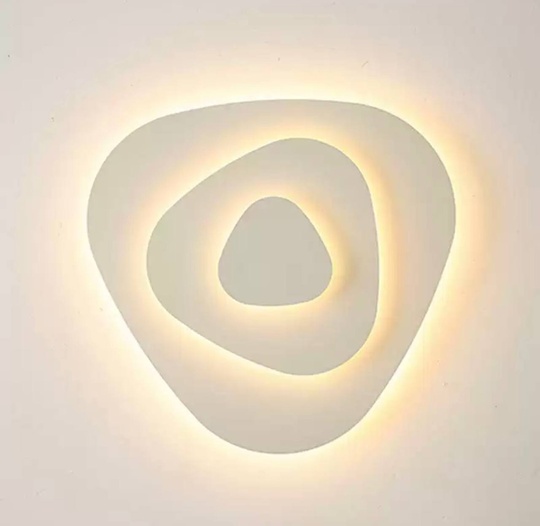 Настенный светильник, Бра, LAWRENCE 47*47 песочно-белый, металл, LED.