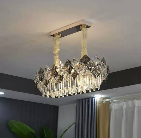 Люстра ERBAY 100*28 золото, стекло, металл, Е14.