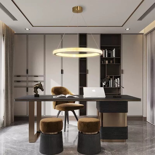 Люстра подвесная, медь, ПММА, SIMBA 60*4 металл, LED.