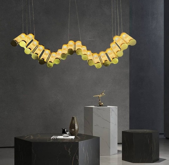 Люстра подвесная, бронза, стекло DEGER 150*25, металл, LED.