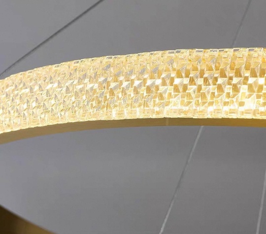 Люстра подвесная, медь, ПММА, NATA 40*100 металл, LED.