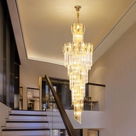 Люстра подвесная, золото, кристалл, PEACH 80*260 металл, E14.