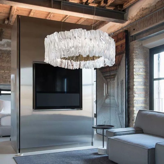 Люстра золотая Ultrivex, металл, 78*20 см, светодиодная, LED