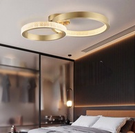 Люстра подвесная, медь, ПММА, CALDER 60*40 металл, LED.