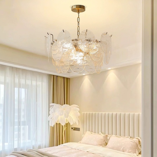 Люстра подвесная, медный, стекло, PERSPICACIOUS 80*40, металл, E14.