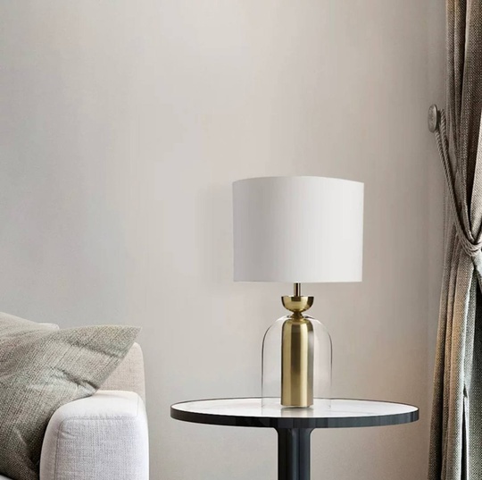 Настольная лампа NOKSI 35*58, бронза, металл, стекло