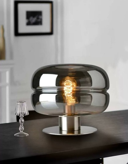 Настольная лампа LYO 28*30, дымчатый пепел