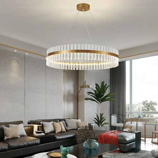 Люстра подвесная, медный, стекло, DECORATIVE 50*18, металл, LED.