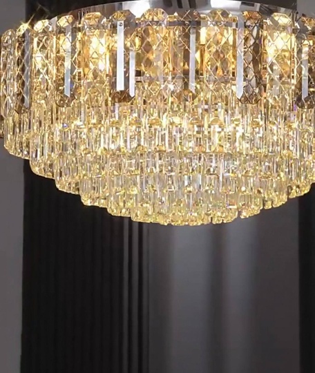 Потолочный светильник, медь, хрусталь, CLEOPATRA 50*33 металл, Е14.