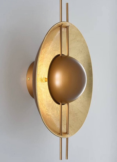 Настенный светильник DOUGLAS 35*48, золотая фольга, металл, LED.