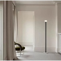 Торшер черный Elevith, 25*178 см, LED, мрамор металл, 10 Вт