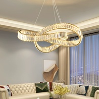 Люстра подвесная, медный, кристалл, AYSEGUL 100*28, металл, LED.