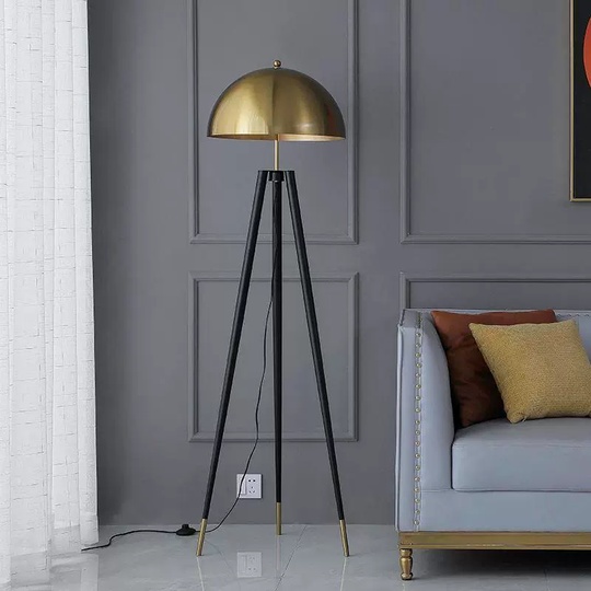 Торшер черный Arvion, 50*165 см, LED, Е27, металл, 14 Вт