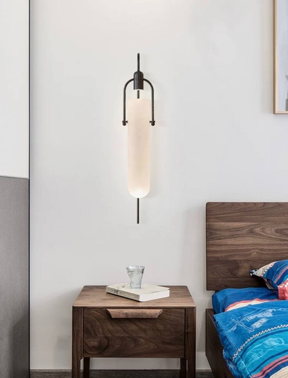 Настенный светильник, БРА DIRENC 21*65, черный, металл, LED.