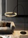 Торшер, латунь, черный, Anterra 220*200, LED, металл, ПММА