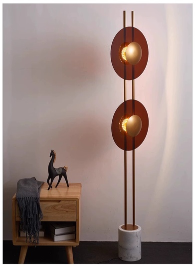 Торшер белый Espryn, 35*35*170 см, LED, мрамор, 15 Вт