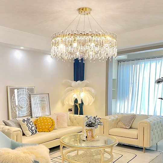 Люстра подвесная, бронза, кристалл, MELISSA 80*31 металл, E14.