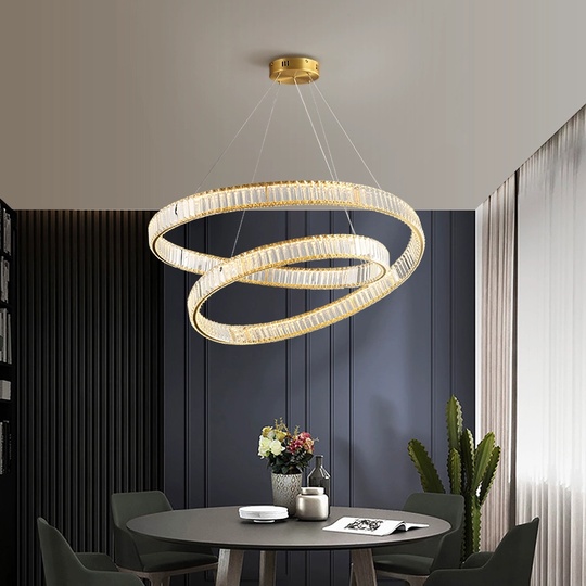 Люстра подвесная, медный, кристалл, AYSEL 100*20, металл, LED.