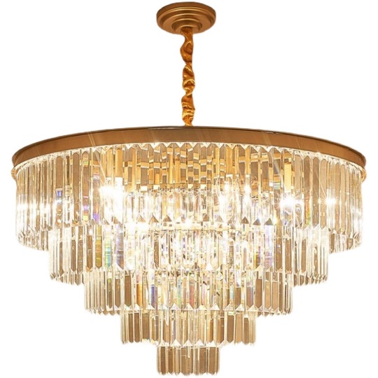 Люстра подвесная, золото, стекло, AYCA 60*36, металл, E14.