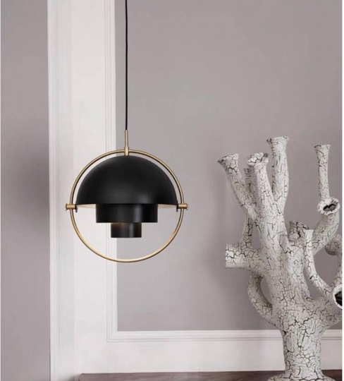 Светильник черный Ovelyn, металл, 38*40 см, Е27