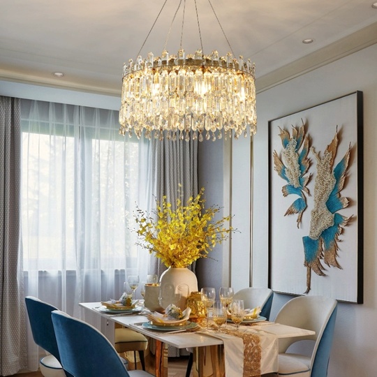 Люстра подвесная, бронза, кристалл, MELISSA 60*31 металл, E14.