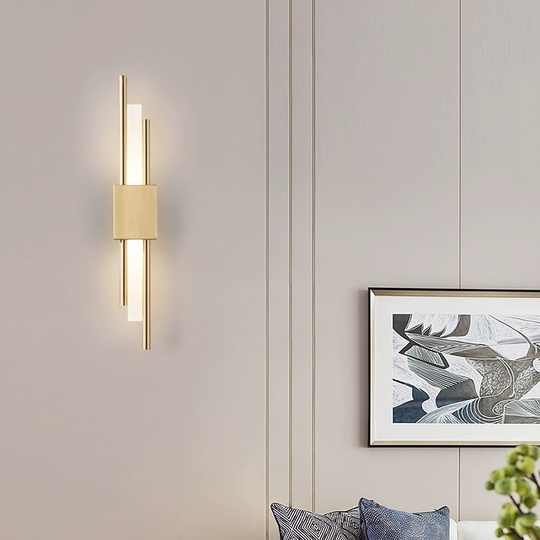 Настенный светильник медный CLAYTON, Бра 8*50, металл, LED.