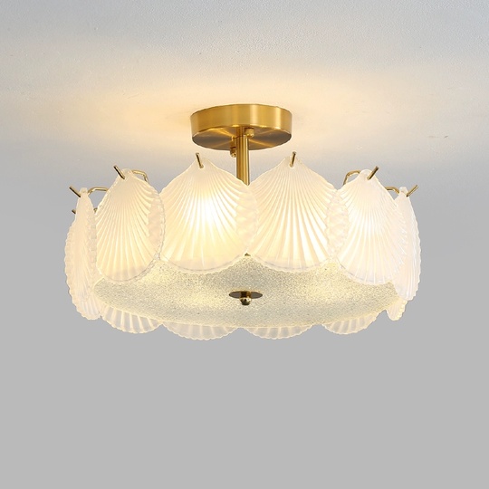 Люстра подвесная, медный, стекло, MURMURING 60*23, металл, E14.