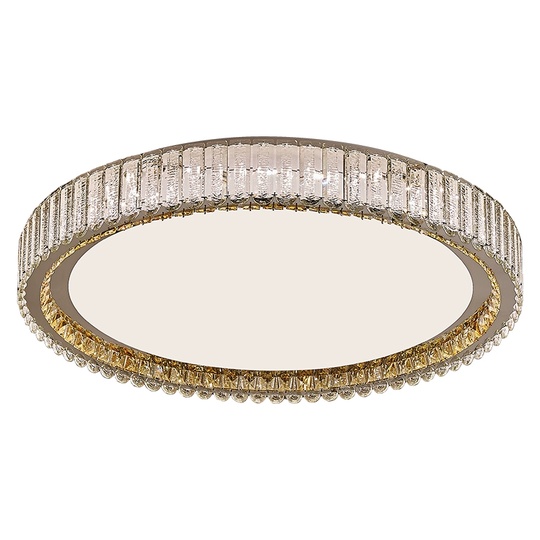 Потолочный светильник, хром, кристалл, GRACE 80*13 металл, LED.